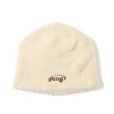 Yung徽標毛茸茸的無簷小便帽