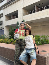 numbering raglan tee