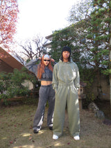 Vintage Curve switching sweat pants