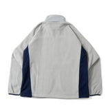 bicolor full zip fleece jacket
