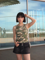 Star Rhinestone Sleeveless