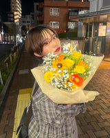 チェック柄のテーラードジャケット