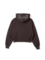 Lace twins logo zip hoodie