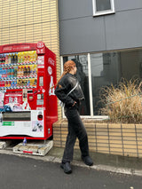 Curve Stitch Denim Pants