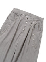 Five pocket studs slacks