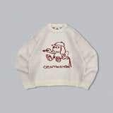 손 그리기 통치자 니트