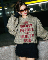 【090girl×拉芙高等】Gothic Logo Eyelet 連帽上衣
