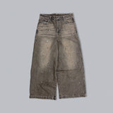 Ruler paint baggy denim