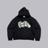 키라 로고 지퍼 까마귀