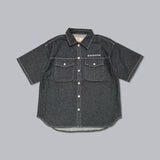 단단한 CMT 통치자 데님 셔츠