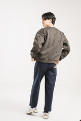 整個圖案花運動衫