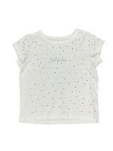 라인스톤 크롭 티