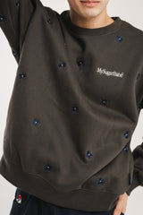 整個圖案花運動衫