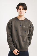 整個圖案花運動衫