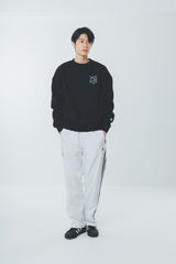 writing flower logo sweat