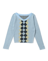 ARGYLE SWITCH KNIT