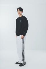 writing flower logo sweat