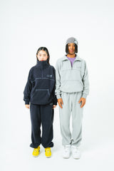 Half zip fleece setup