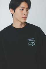 writing flower logo sweat