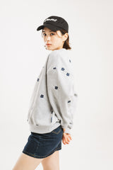 整個圖案花運動衫