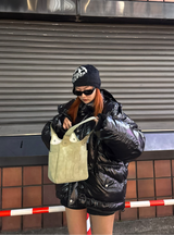 shaggy heart logo beanie