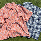 fringe checked shirt