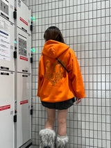 心臟徽標連帽衫