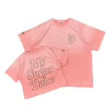 Edge embroidery pigment Tee