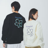 writing flower logo sweat