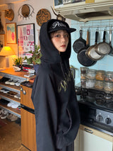 Patchwork Logo zip hoodie