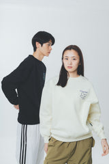 writing flower logo sweat