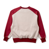 バイカラーラグランスウェット