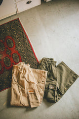 vintage like side button cargo pants