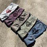 像心臟徽標汗水褲一樣復古