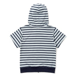 Assort Short sleeve zip hoodie