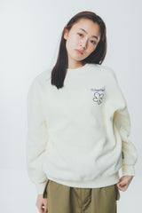 writing flower logo sweat