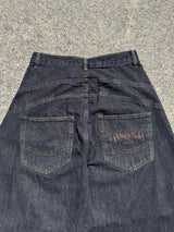 復古風格側縫氣球牛仔褲