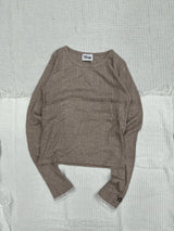 Lame肋骨长T恤【yung】