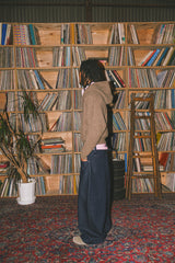 ballsy knit double zip hoodie