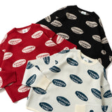 圓徽標jacquard編織