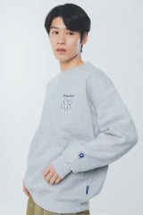 writing flower logo sweat