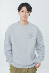 writing flower logo sweat