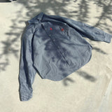 N徽標檢查長襯衫