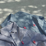 N徽標檢查長襯衫