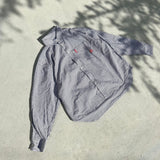 N徽標檢查長襯衫