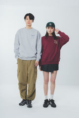 writing flower logo sweat