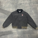 N logo vintage work jacket