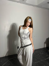 Cross logo sweat pants