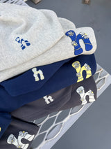 H flower logo hoodie setup