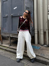 VARSITY VELOUR TOP